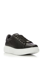 Moda in Pelle Bridgette Lace-Up Black Trainers With Slab Sole - Image 2 of 6
