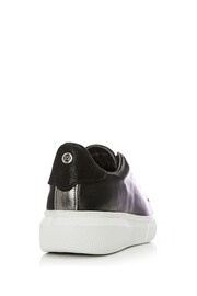 Moda in Pelle Bridgette Lace-Up Black Trainers With Slab Sole - Image 3 of 6