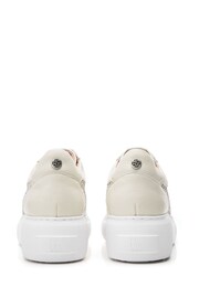 Moda in Pelle Althea Slip on Chunky Wedge White Trainers - Image 4 of 4