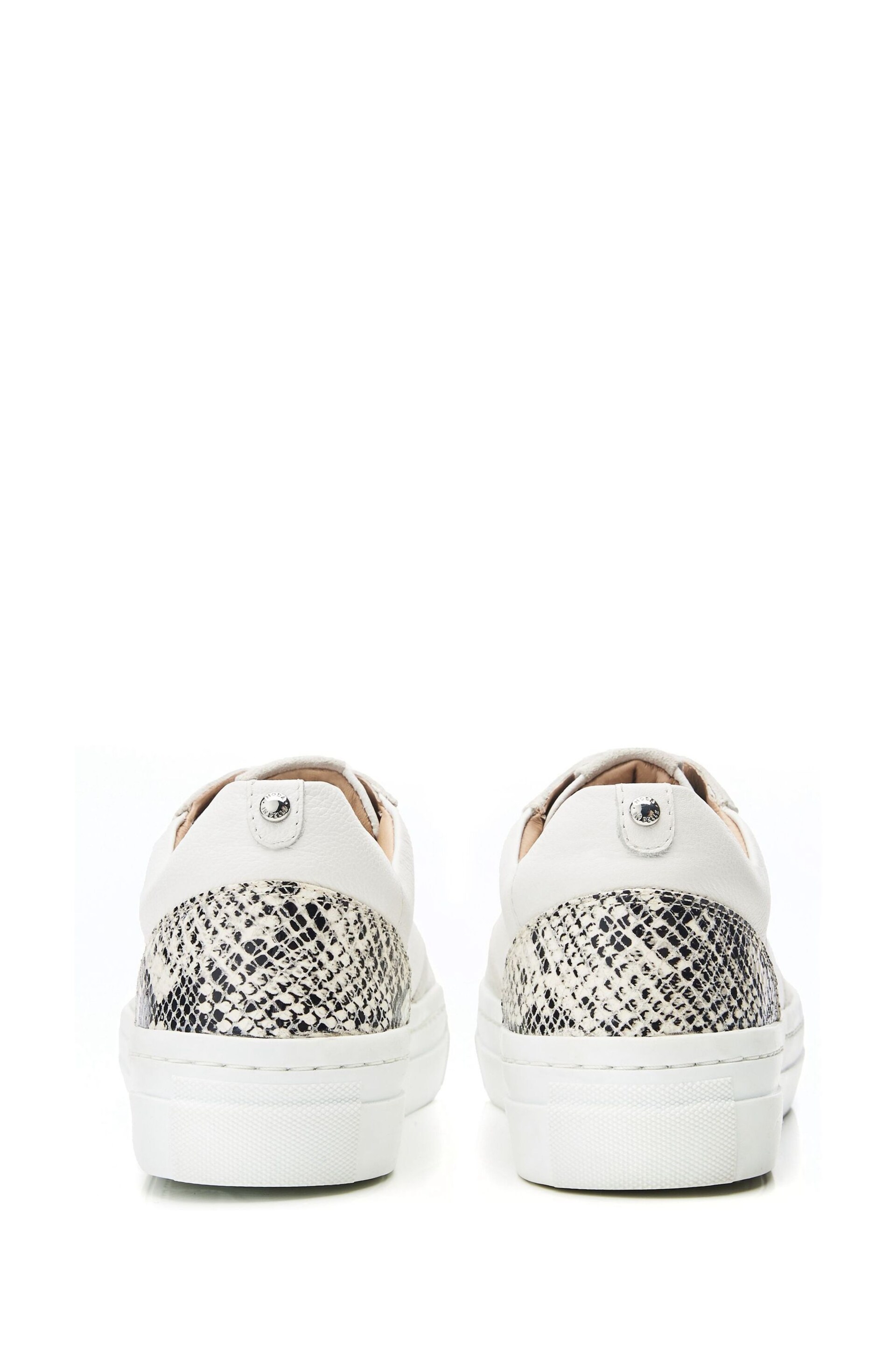 Moda in Pelle Adalaya Scallop Chunky White Trainers - Image 3 of 4