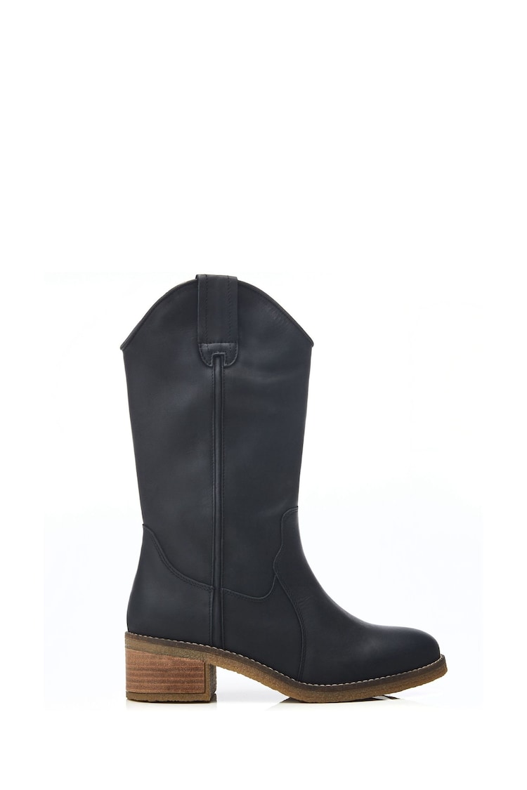 Moda in Pelle Dana Crepe style Long Western Natural Boots - Image 1 of 4