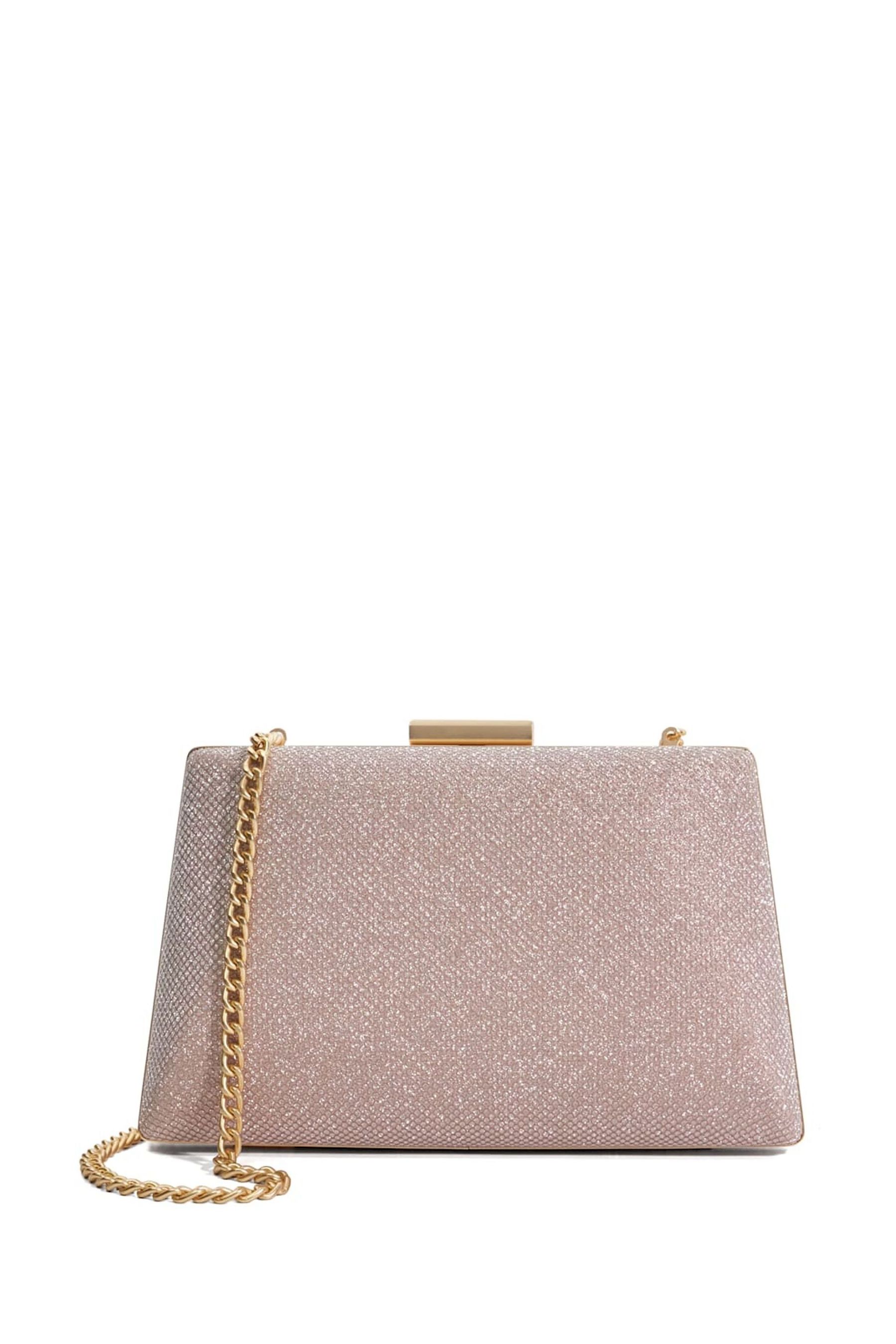 Dune pink clutch bag sale