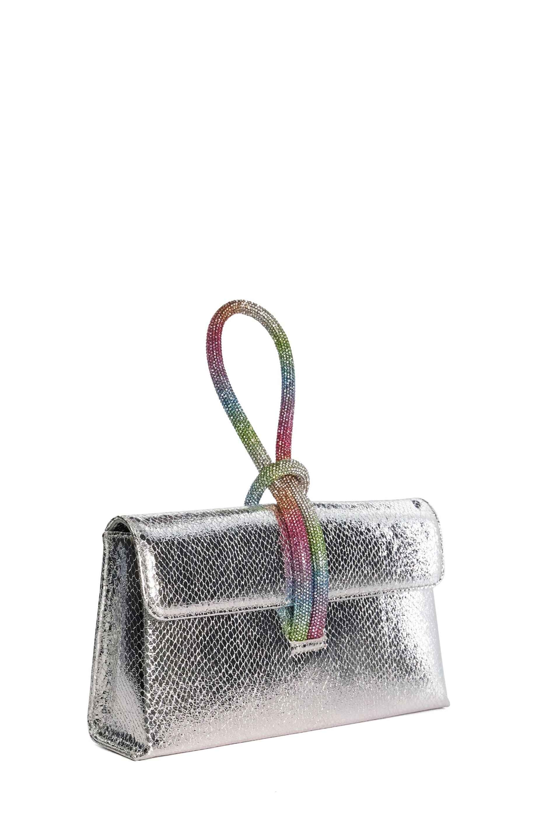 Dune London Silver Diamanté Handle Brynie Grab Bag - Image 1 of 2