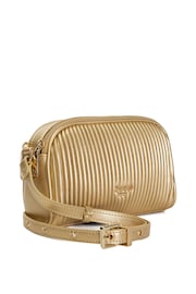 Dune London Gold Detail Pleat Cross-Body Mini Bag - Image 4 of 6
