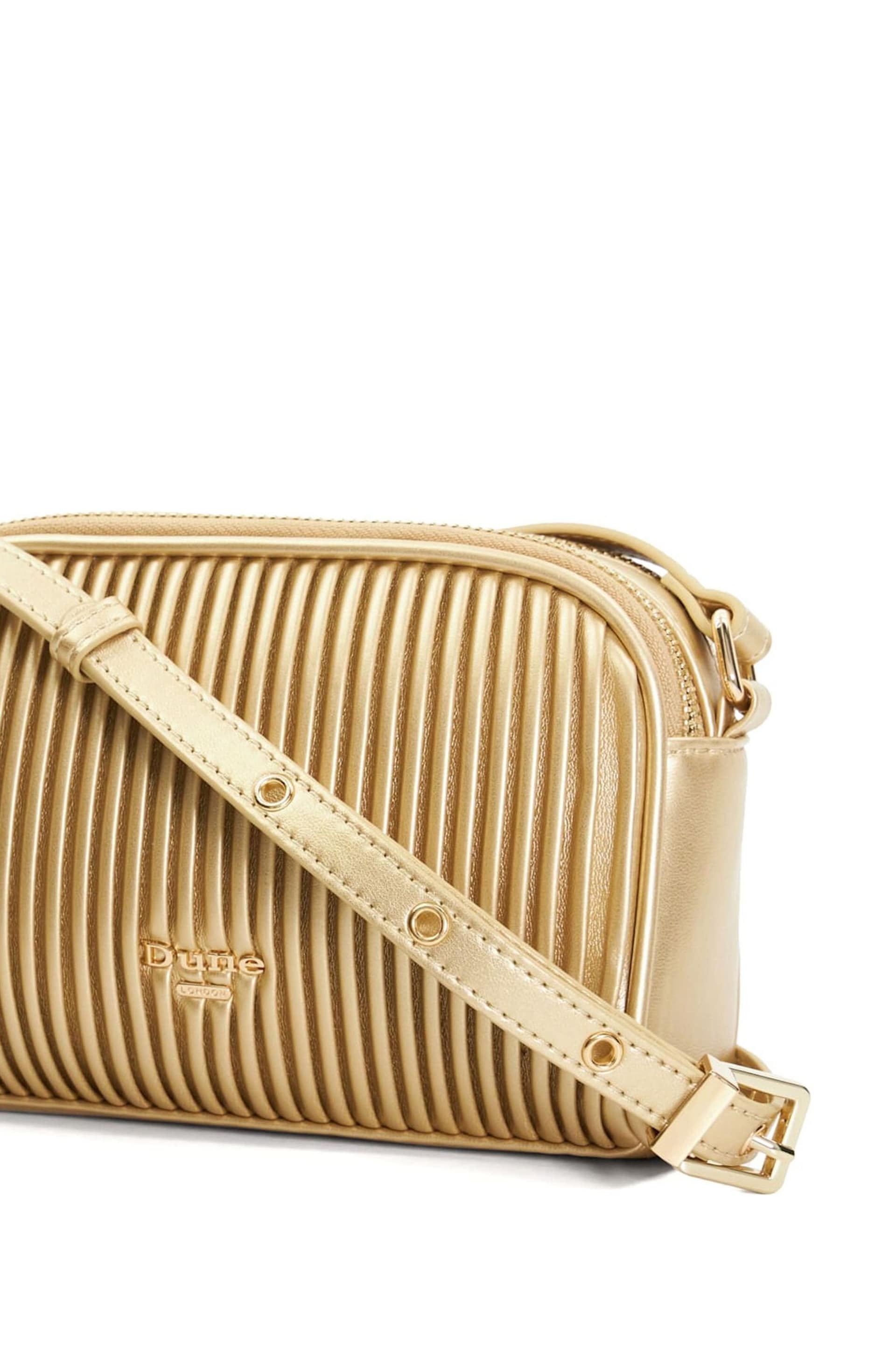 Dune London Gold Detail Pleat Cross-Body Mini Bag - Image 6 of 6