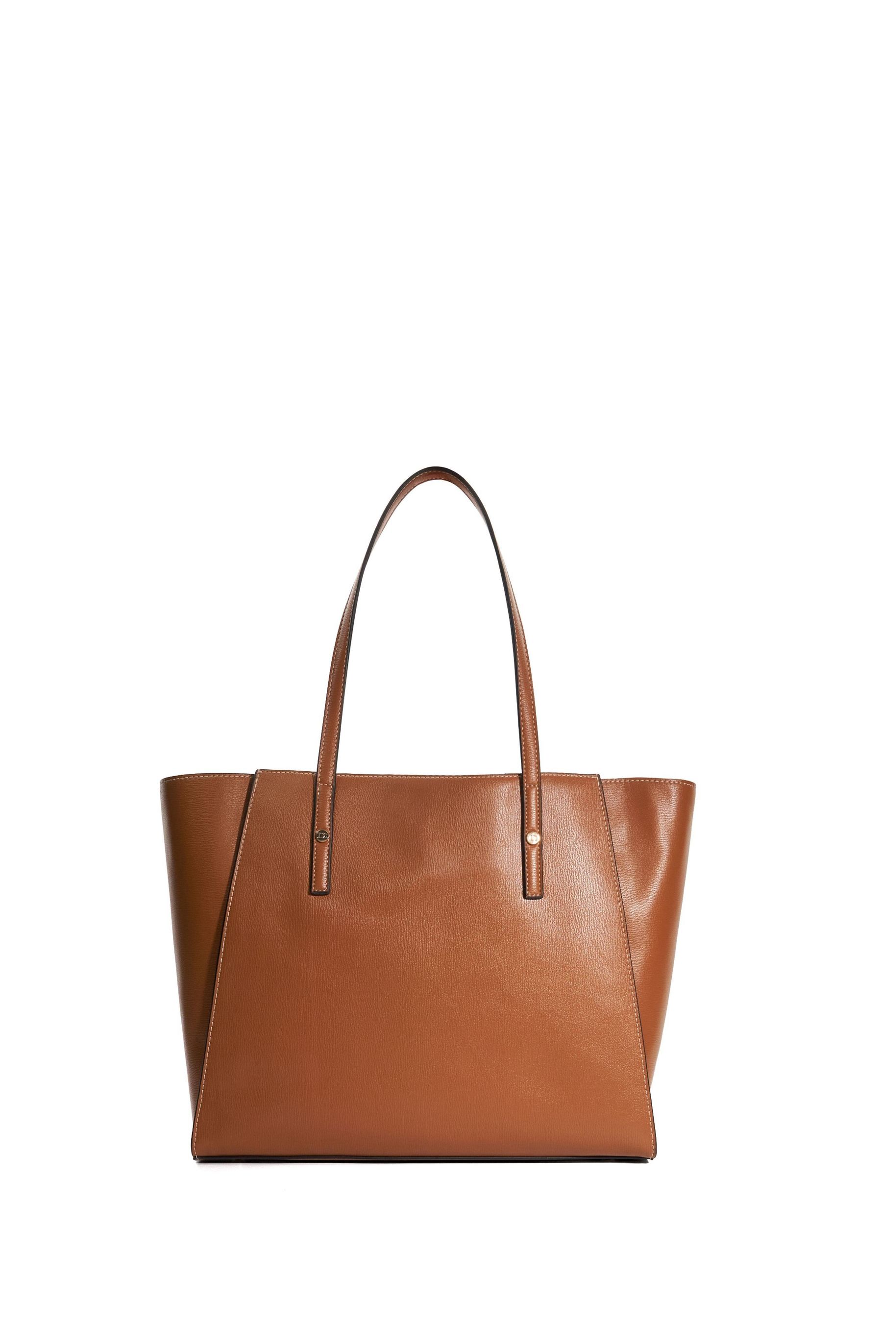 Buy Dune London Brown Dresden Large Double Zip Top Handle Tote Bag from Next Luxembourg