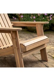 Gallery Home Natural Watson Garden Lounge Chair with Footstool - Image 3 of 6