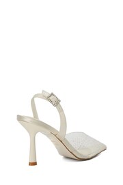 Dune London Cream Divinely Sea Pearl Bridal Slingback Heels - Image 5 of 6