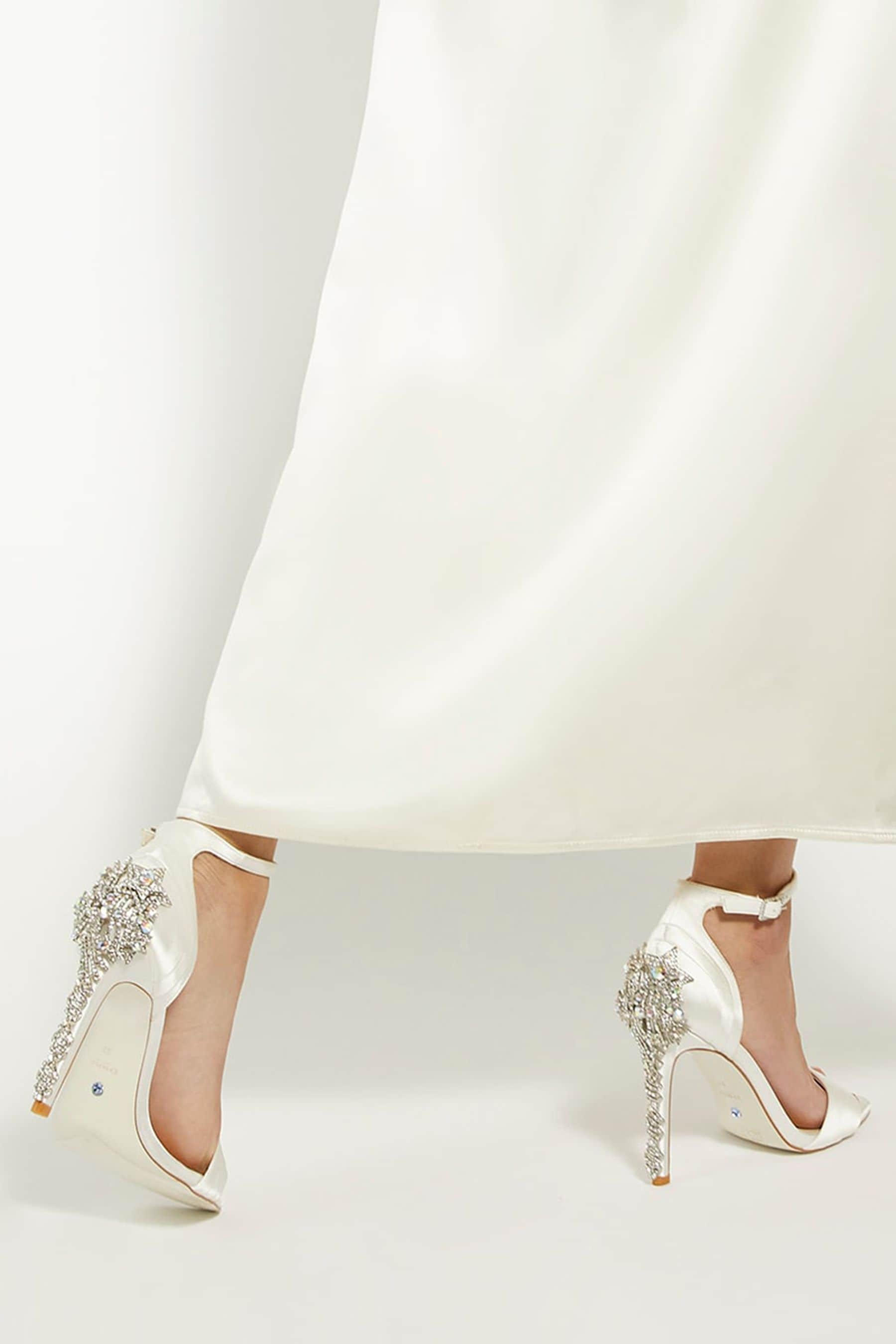 Buy Dune London White Meridians Bridal Star Heel Sandals from the Next UK online shop