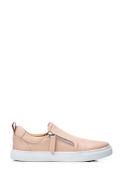 Moda in Pelle Silver Bradly Slip-On Side Zip Trainers - Image 1 of 4