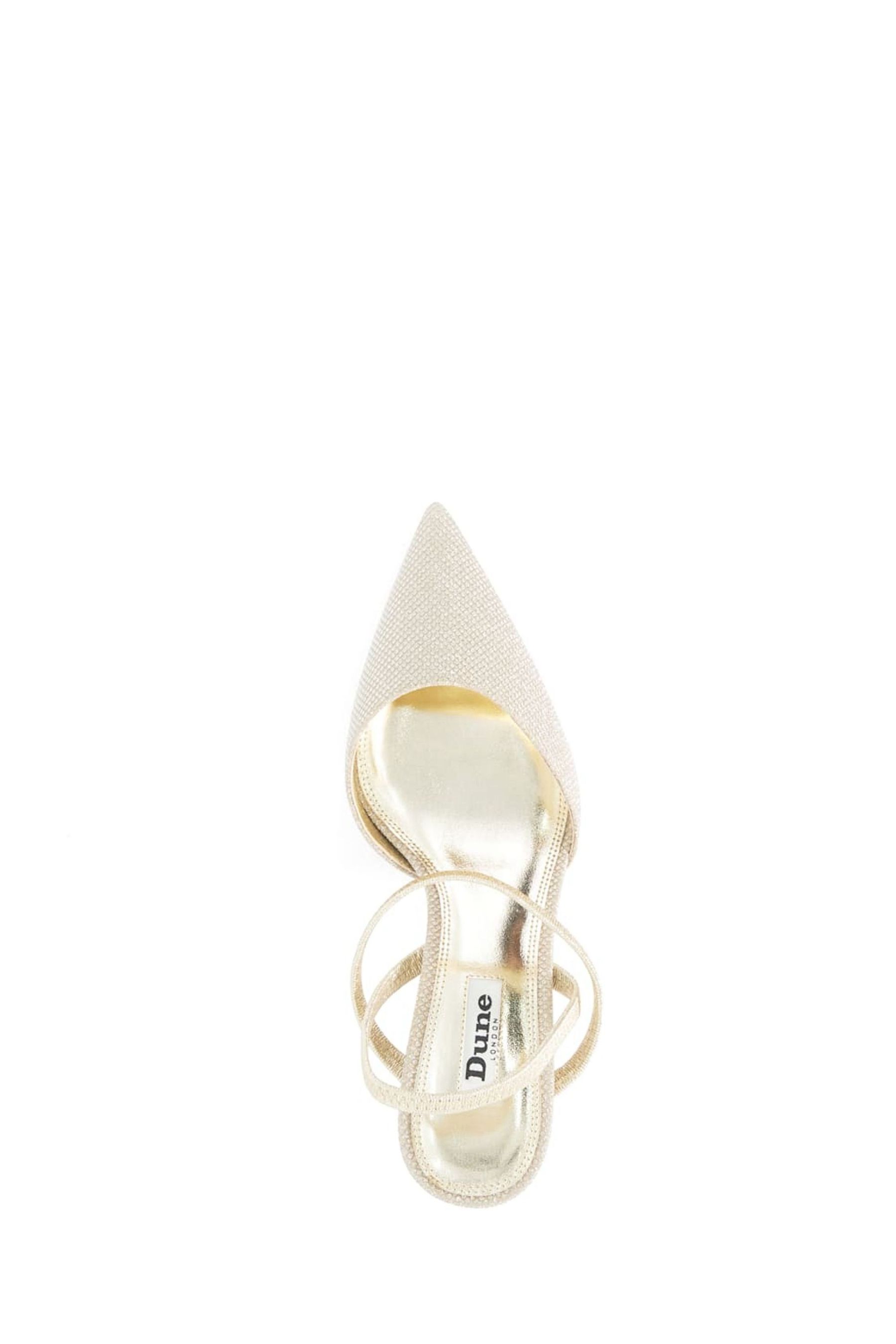 Dune London Silver Classical Elasticated Open Court Shoes
