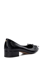 Dune London Black Block Heel Hollies Ballerina Shoes - Image 2 of 5