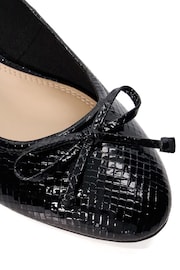 Dune London Black Block Heel Hollies Ballerina Shoes - Image 5 of 5