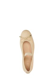 Dune London Cream Helenas Flexible Sole Elastic Flats - Image 5 of 5