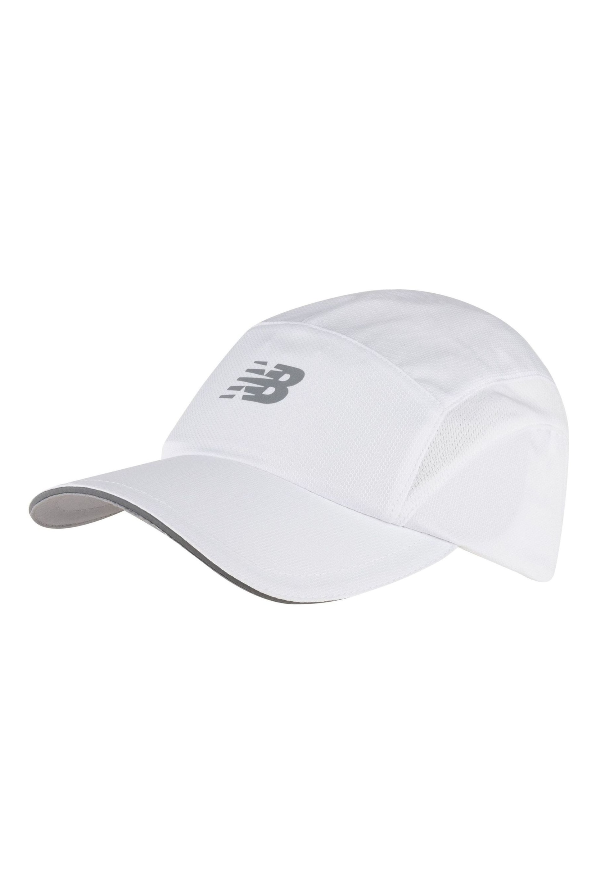 New Balance White 5-Panel Performance Hat - Image 1 of 3