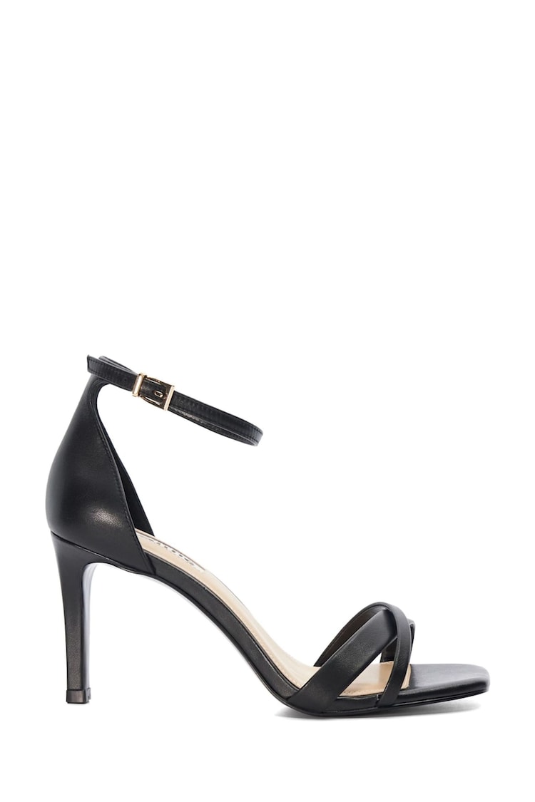 Dune London Black Cross Vamp Madrina Heeled Sandals - Image 2 of 6