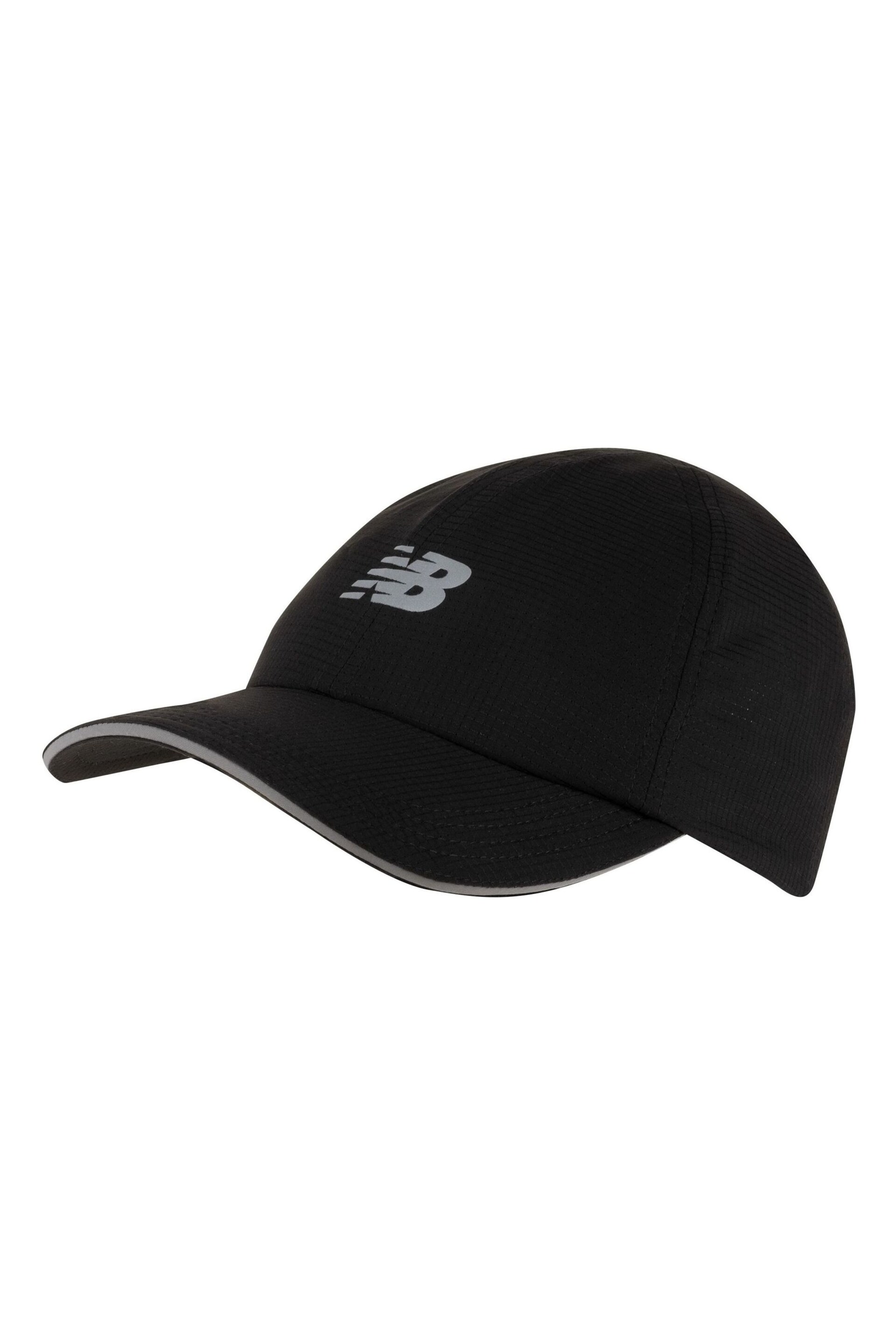 New Balance Black 6 Panel Performance Hat - Image 1 of 3