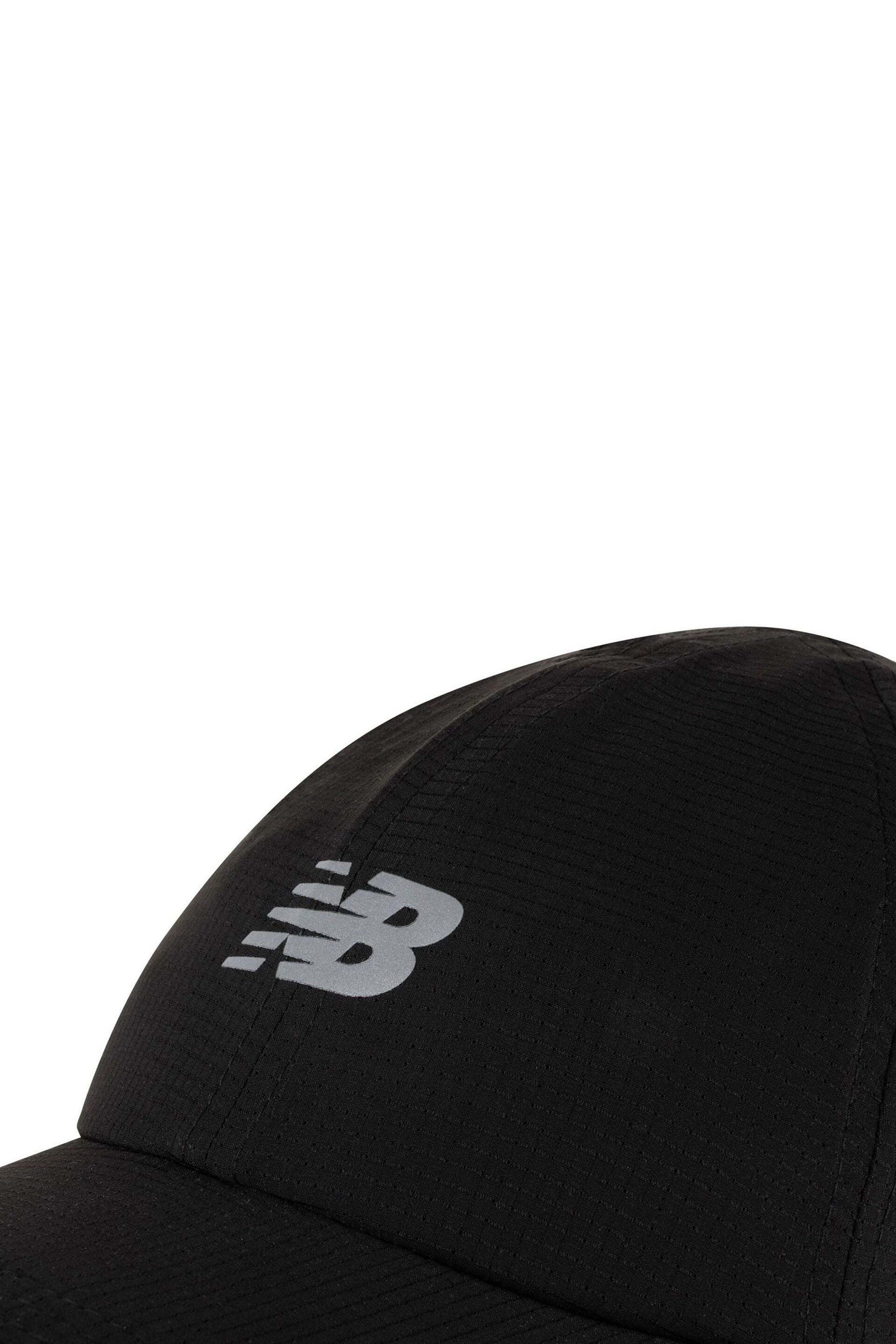 New Balance Black 6 Panel Performance Hat - Image 3 of 3