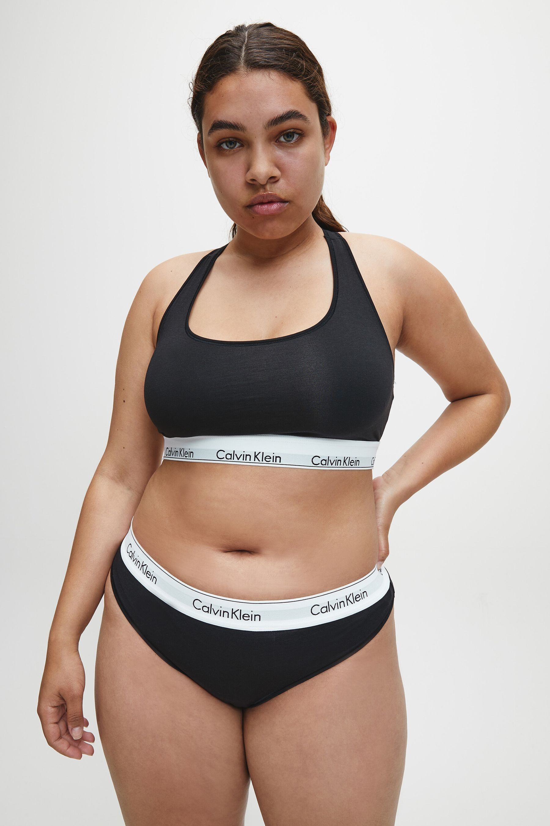 Buy Calvin Klein Black Classic Slogan Thong from the Next UK online shop