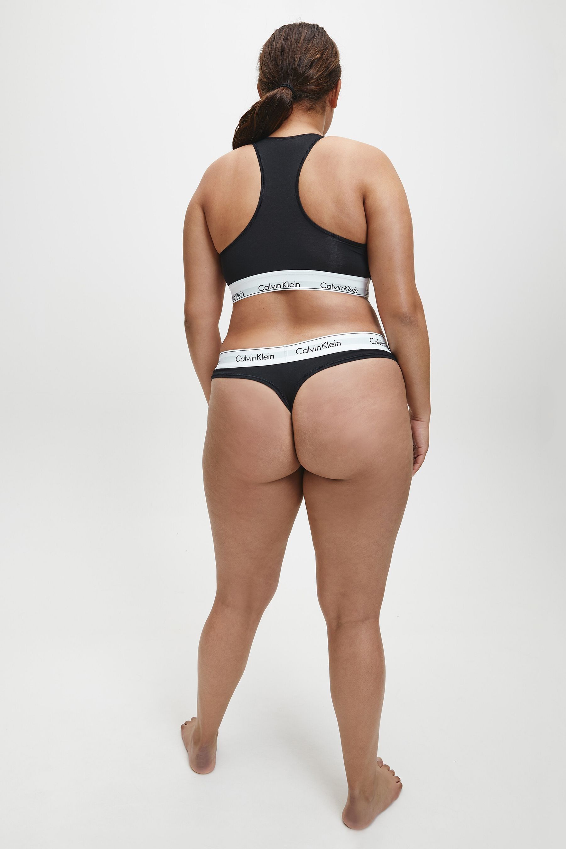 Buy Calvin Klein Black Classic Slogan Thong from the Next UK online shop