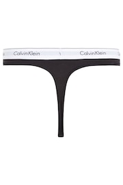 Calvin Klein Black Classic Slogan Thong - Image 5 of 5