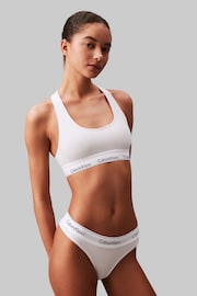 Calvin Klein White Modern Cotton Logo Bralette - Image 1 of 4