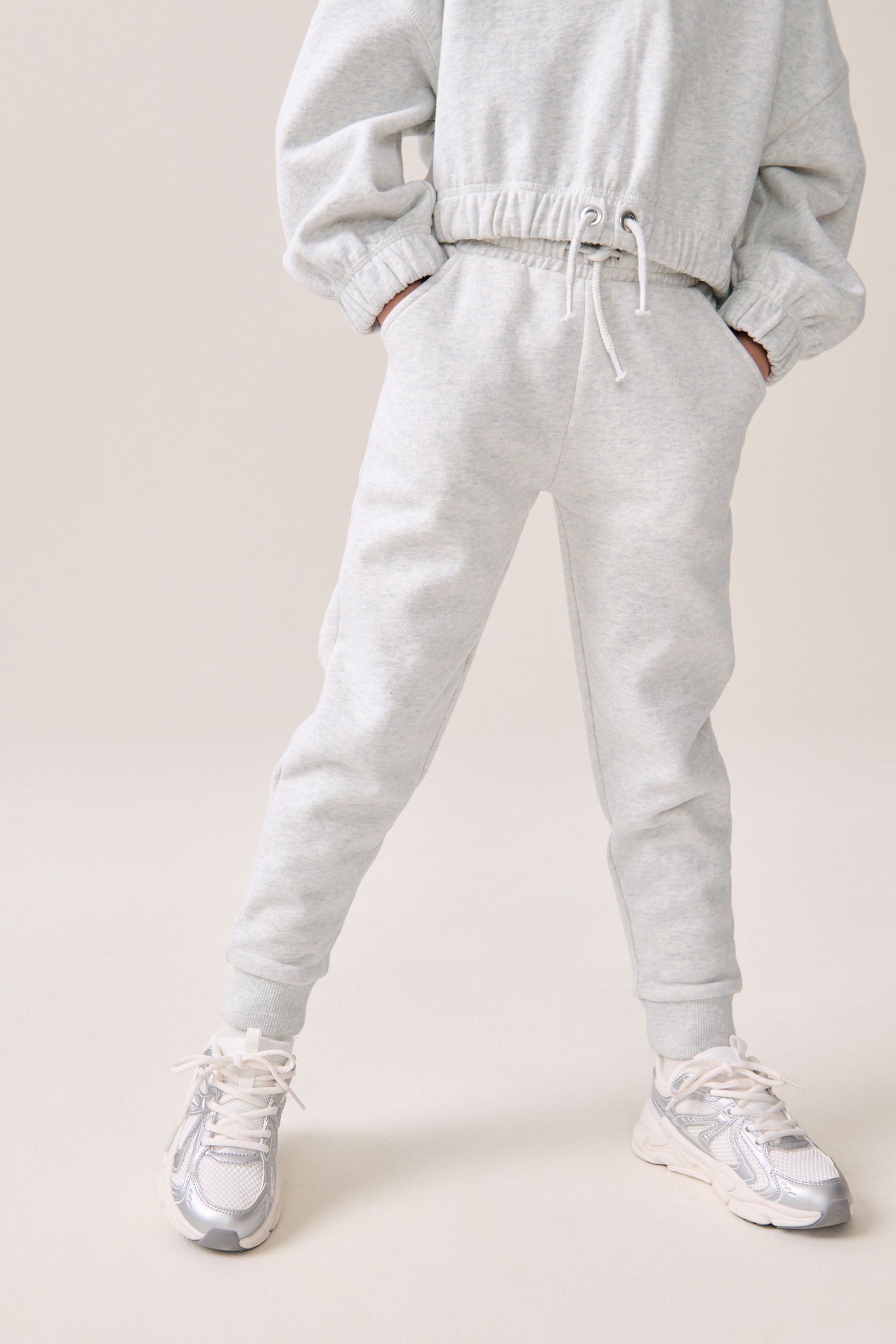 Grey soft joggers hot sale