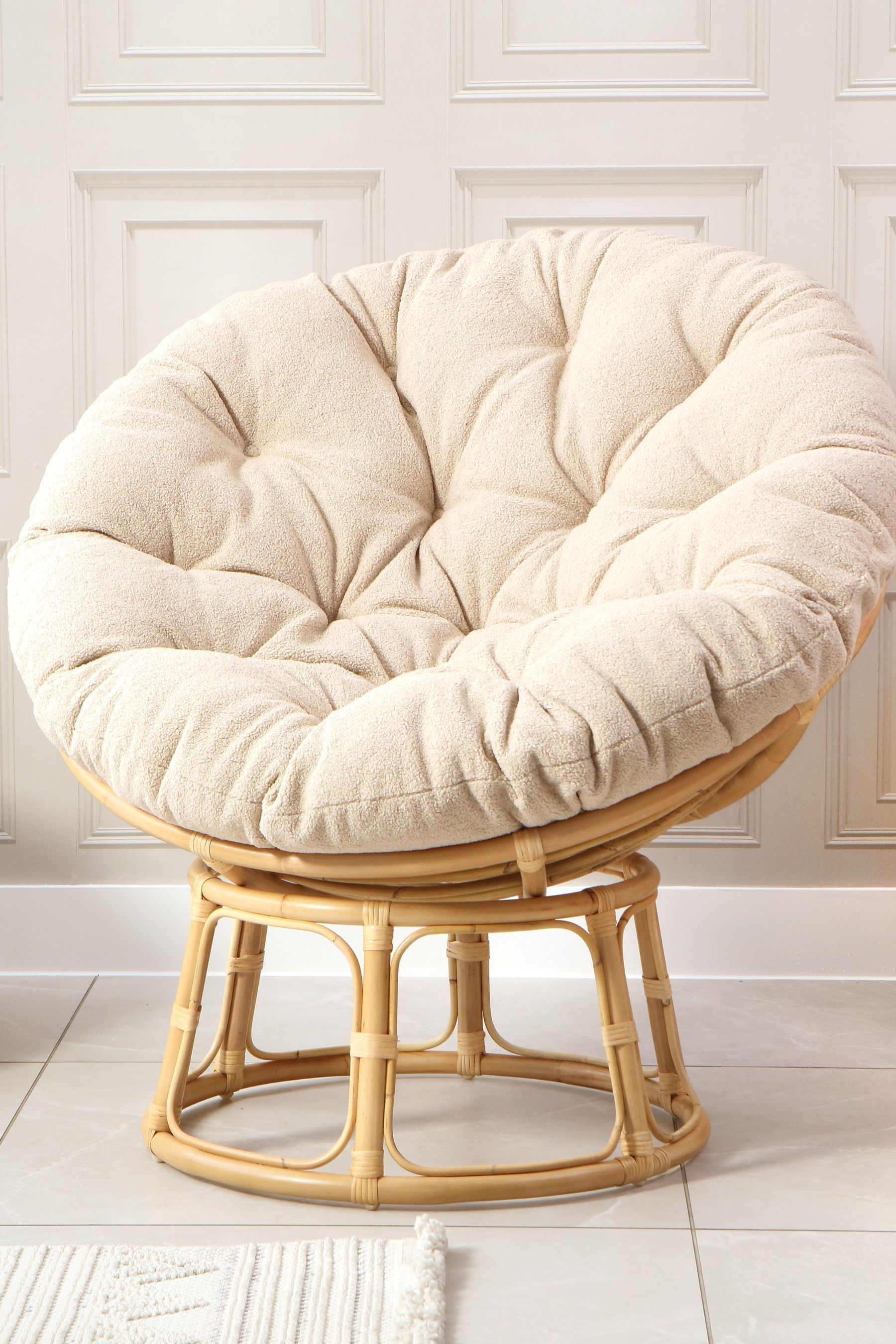 Buy Desser Boucle Plain Papasan Wicker Rattan Chair from the Next UK online shop