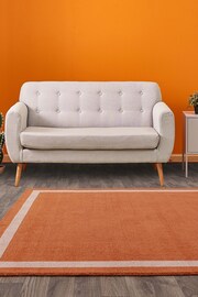 Asiatic Rugs Orange Albi Border Rug - Image 1 of 4