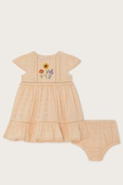 Newborn Broderie Dress and Briefs - Image 1 of 3
