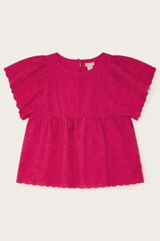 Monsoon Pink Broderie Blouse - Image 1 of 3