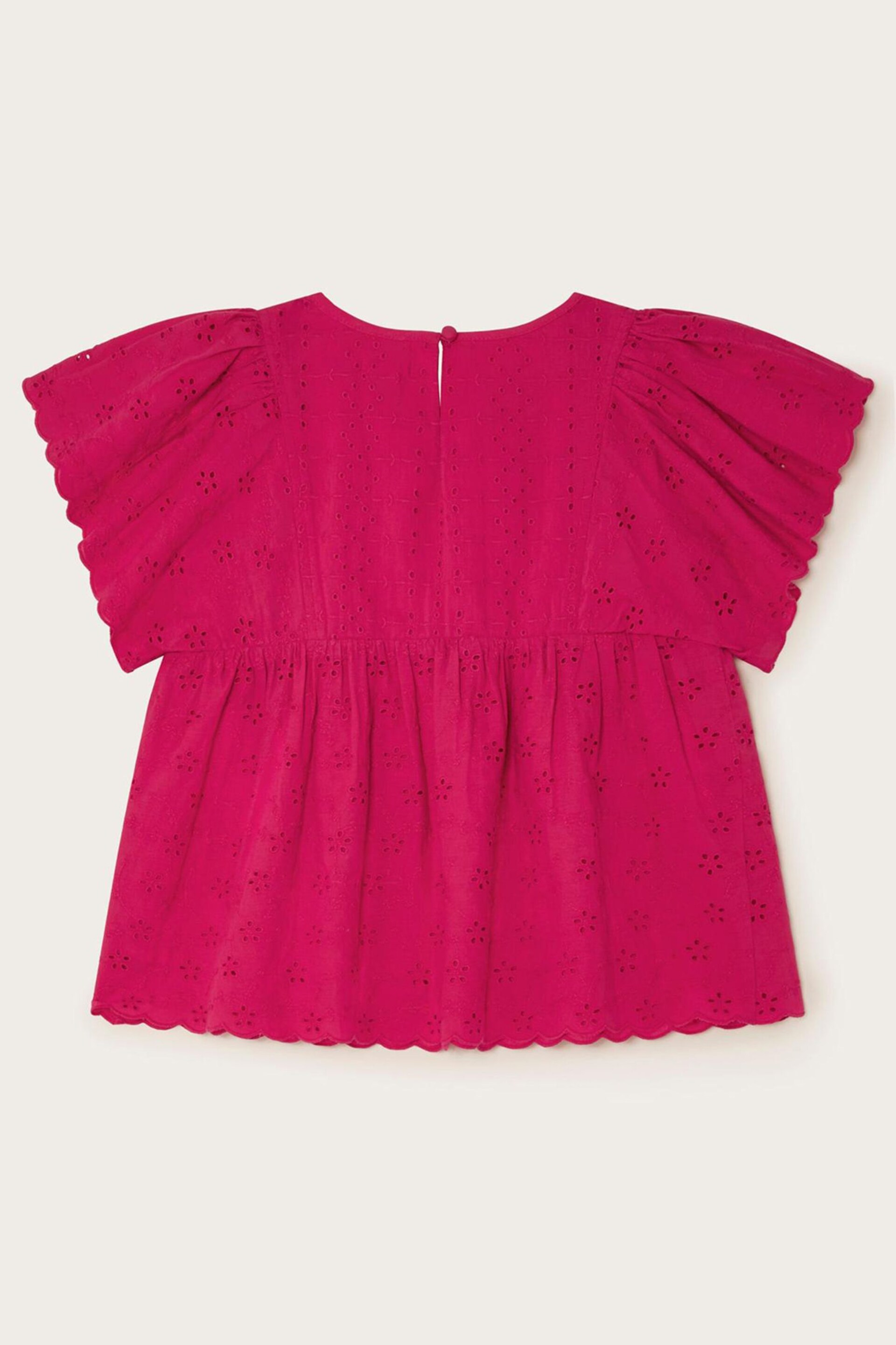 Monsoon Pink Broderie Blouse - Image 2 of 3