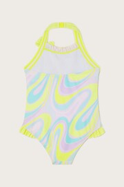 Monsoon Green Crazy Wave Print Swimsuit - Image 2 of 3