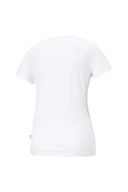 Puma White Womens Small Essentials Logo 100% Cotton T-Shirt - Image 2 of 2