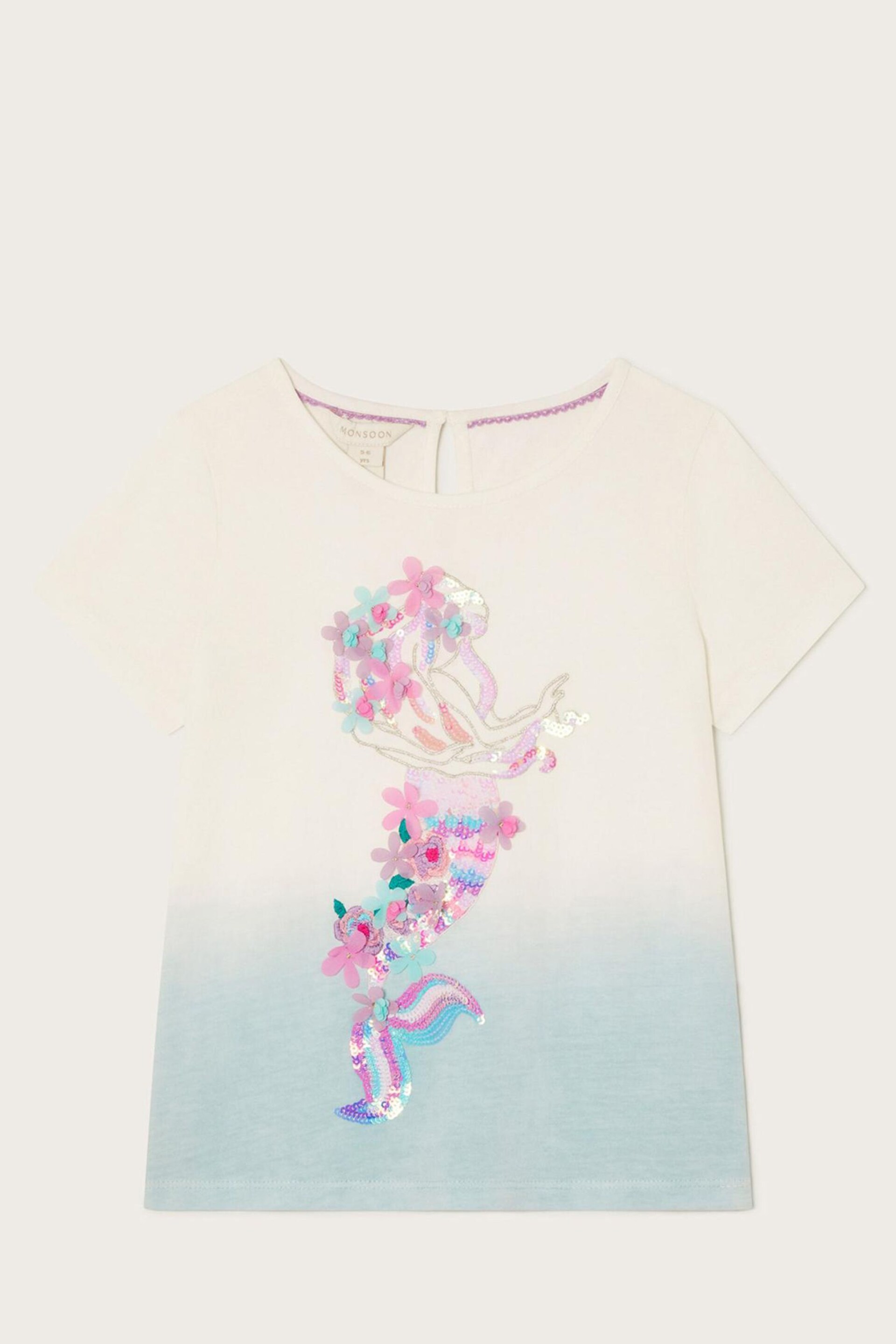 Monsoon Blue Ombre Mermaid T-Shirt - Image 1 of 3