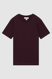 Reiss Bordeaux Bless Teen Crew Neck T-Shirt - Image 1 of 6