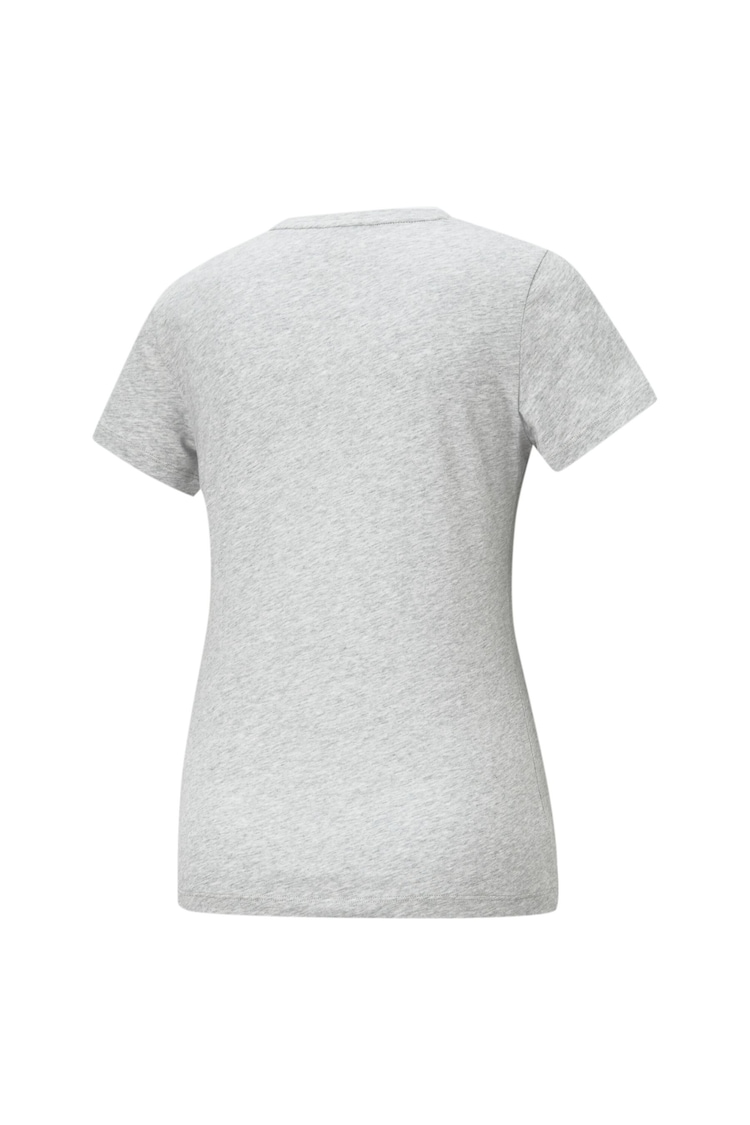 Puma Grey Womens Small Essentials Logo 100% Cotton T-Shirt - Image 2 of 2