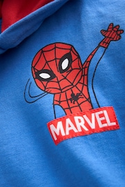 Blue/Red Spider-Man Zip Through 100% Cotton Hoodie (3mths-8yrs) - Image 3 of 4