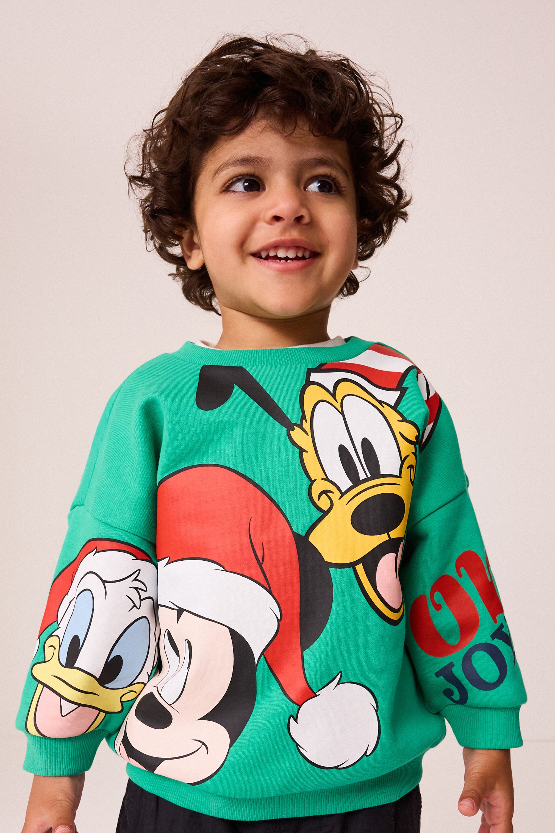 Buy Green Christmas Mickey Mouse Crew Neck Sweatshirt 3mths 8yrs from the Next UK online shop