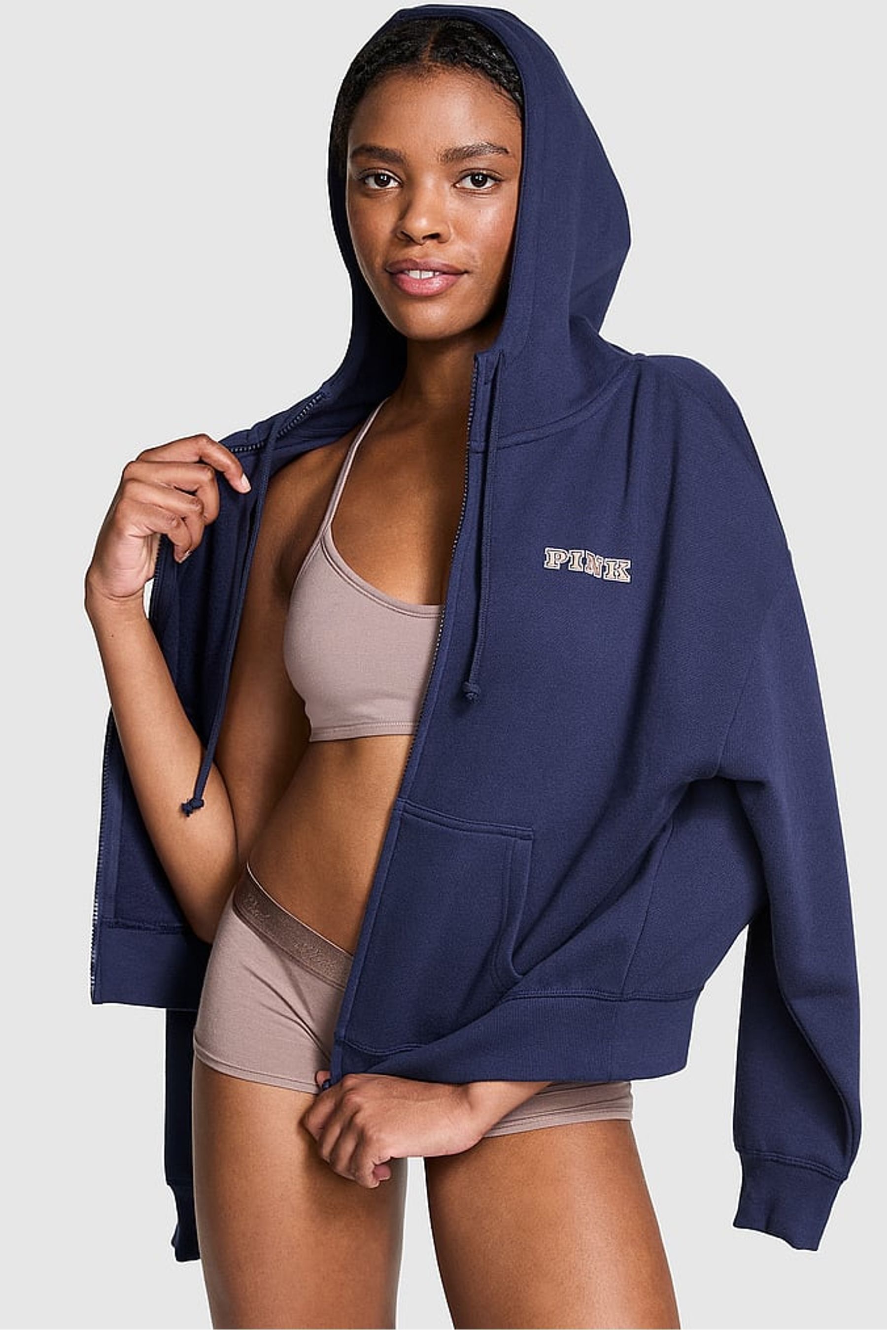 Victoria secret pink fleece pullover clearance