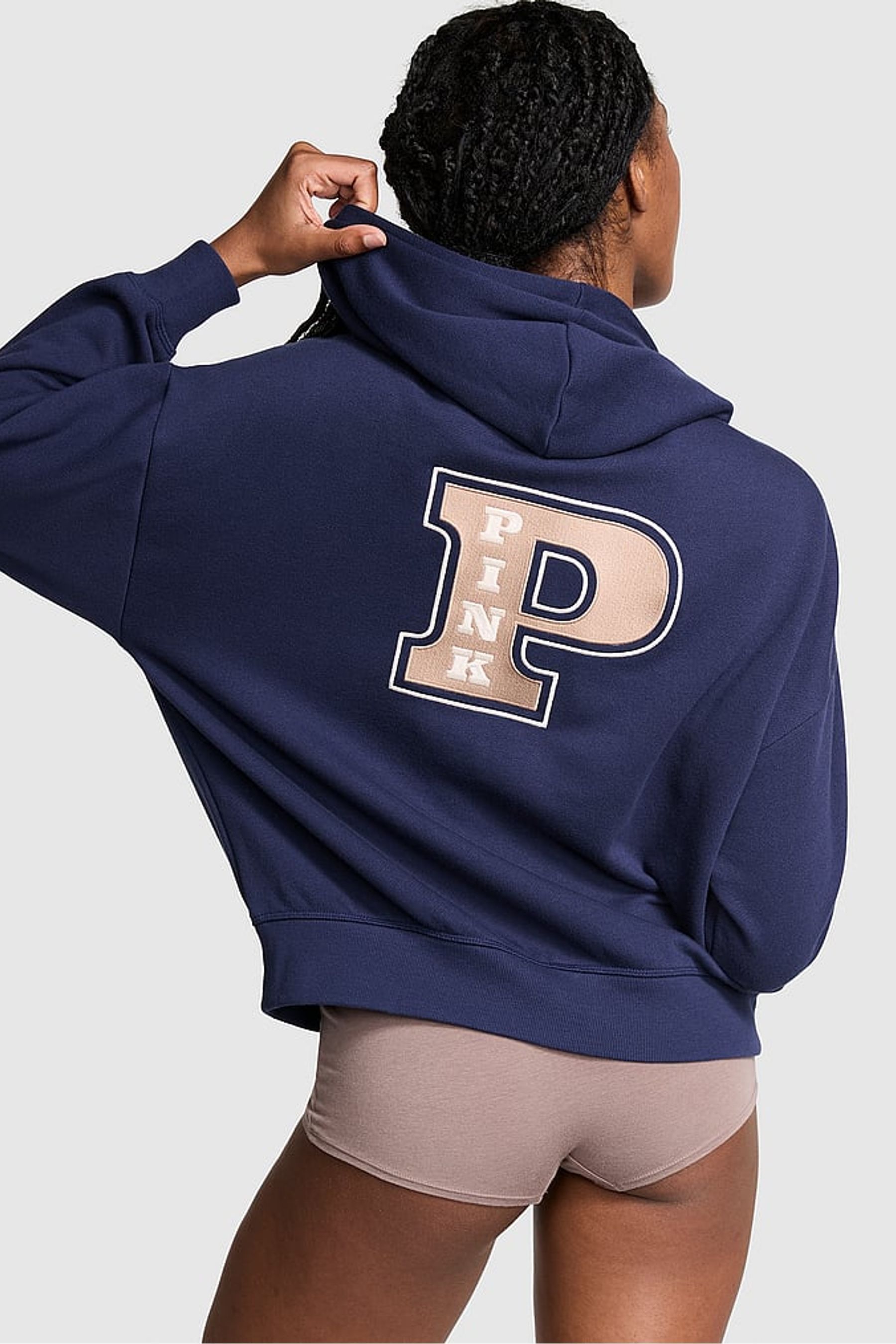 Navy blue victoria secret hoodie store