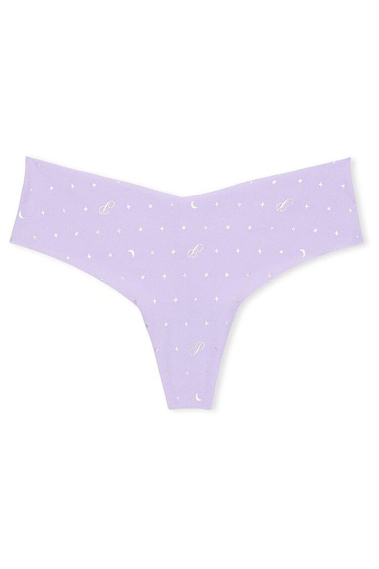 Victoria's Secret PINK Purple Cloud Dot Thong No Show Knickers - Image 3 of 3