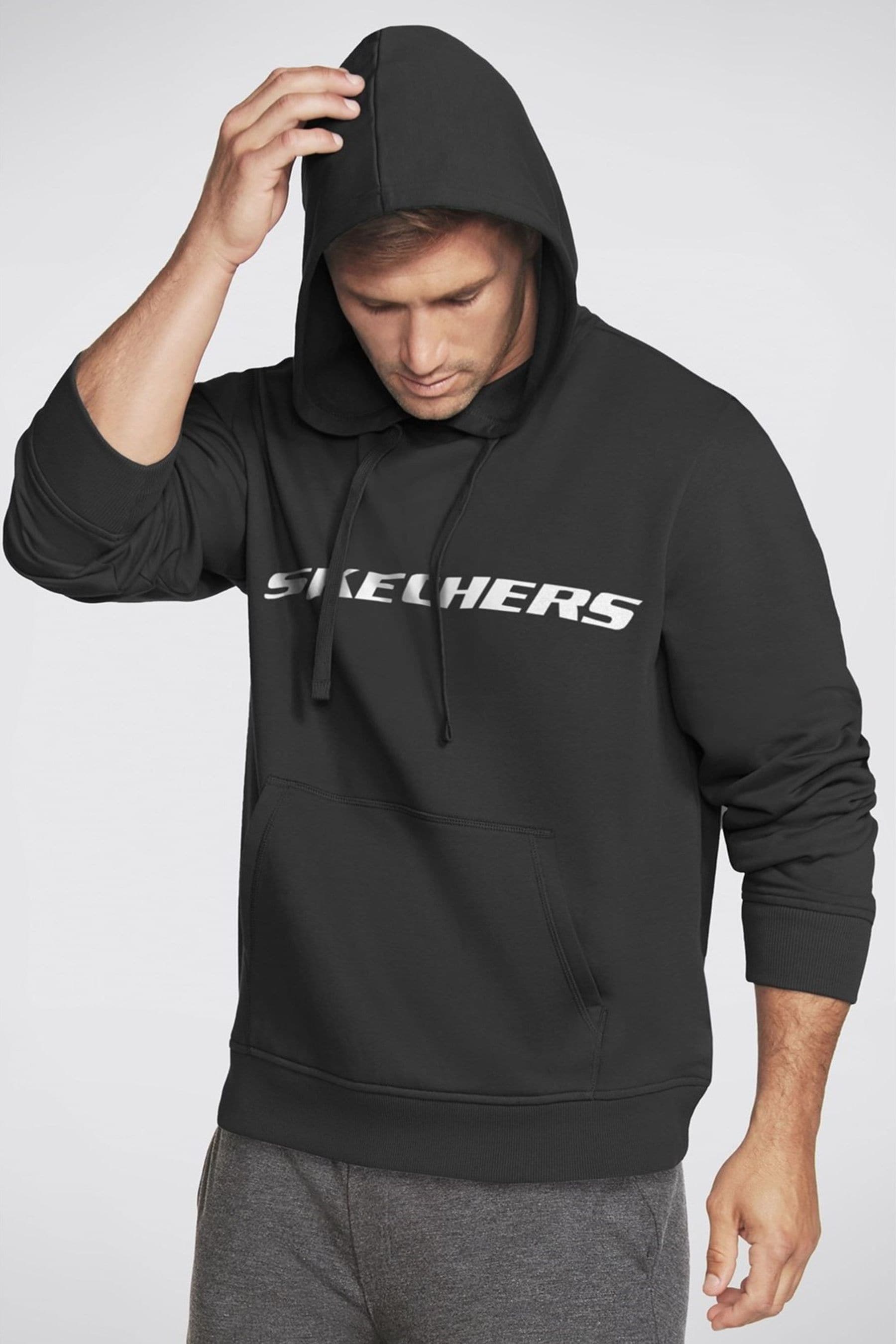 Buy Skechers Black Heritage Pullover Hoodie from Next Luxembourg
