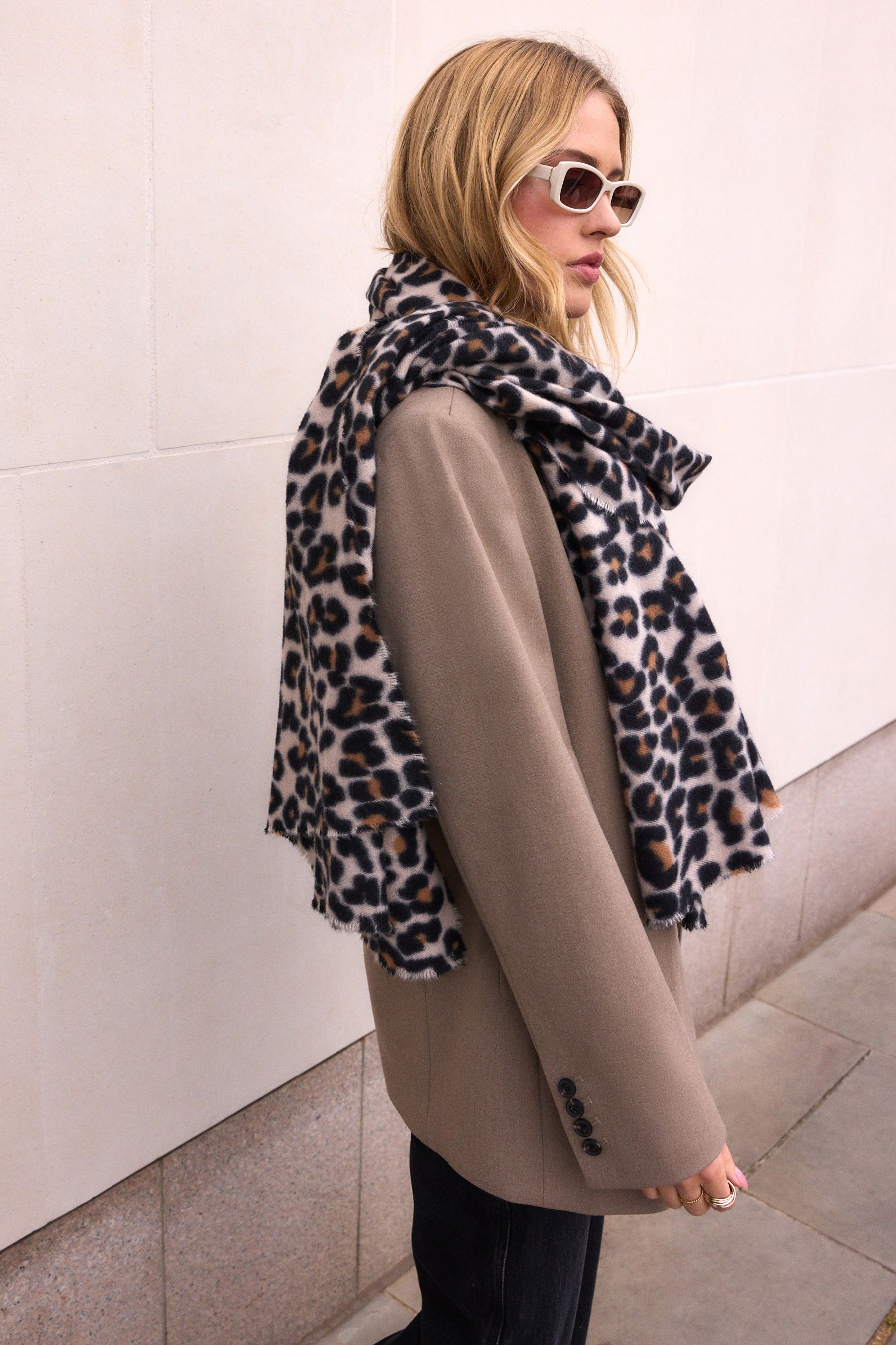 Next leopard print scarf shop