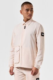 Weekend Offender Mens Cream Alabaster Vinnie Overshirt - Image 1 of 7