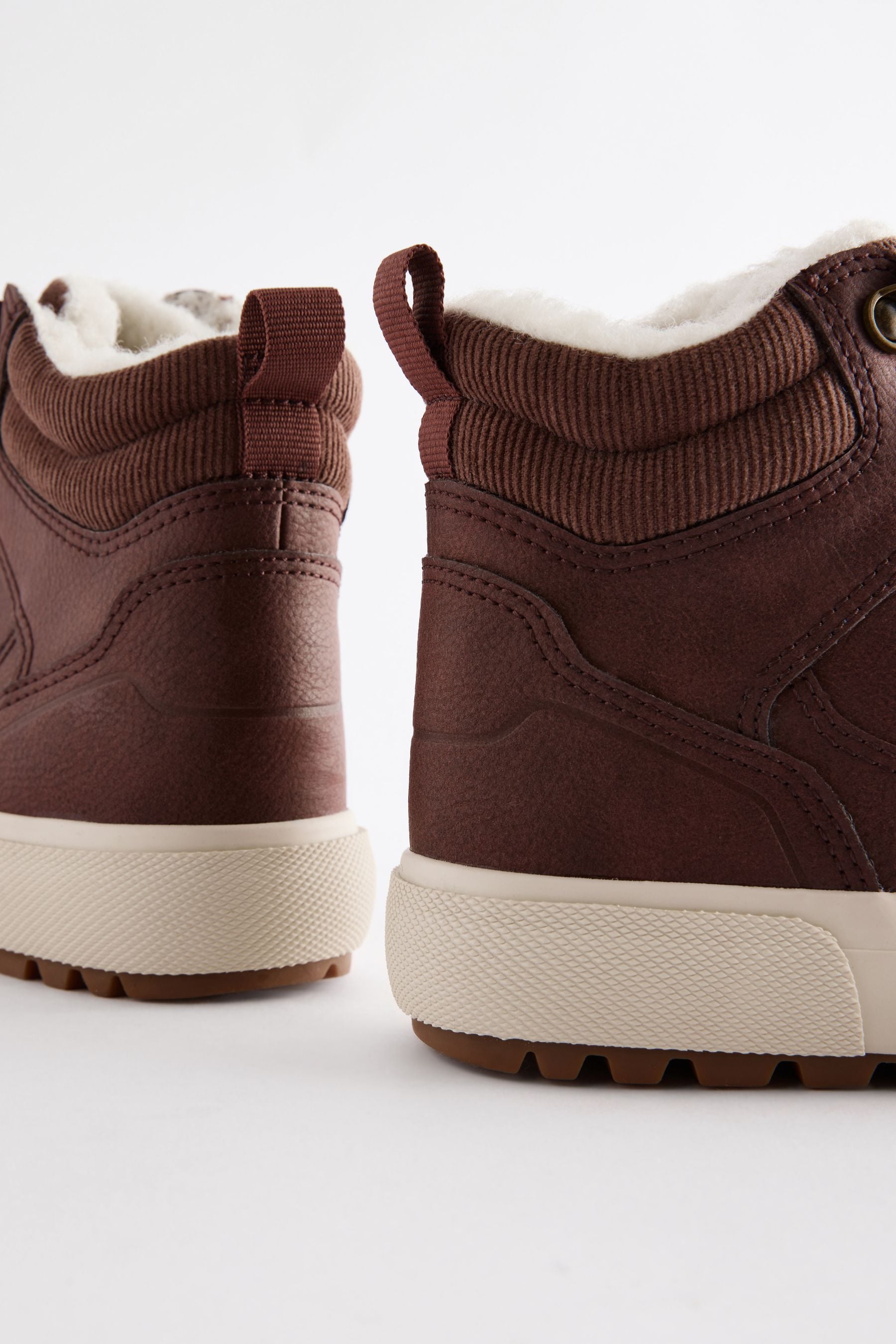 Warm Lined High Top Boots from Next Oman