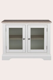 Laura Ashley White Dorset 2 Door Glazed Sideboard - Image 2 of 4