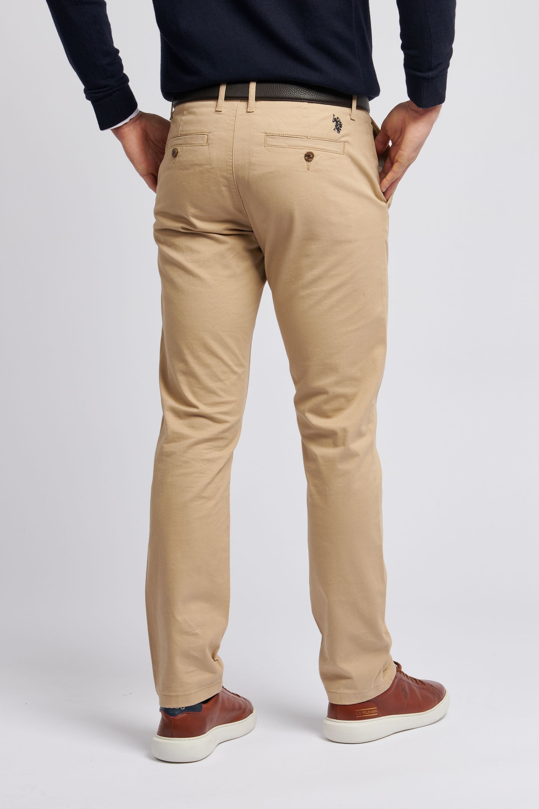 Buy U.S. Polo Assn. Brown Mens Classic Chinos from the Next UK online shop
