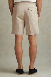Reiss Stone Con Cotton Blend Adjuster Shorts - Image 4 of 5