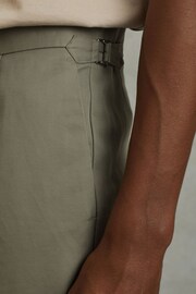 Reiss Sage Con Cotton Blend Adjuster Shorts - Image 4 of 6